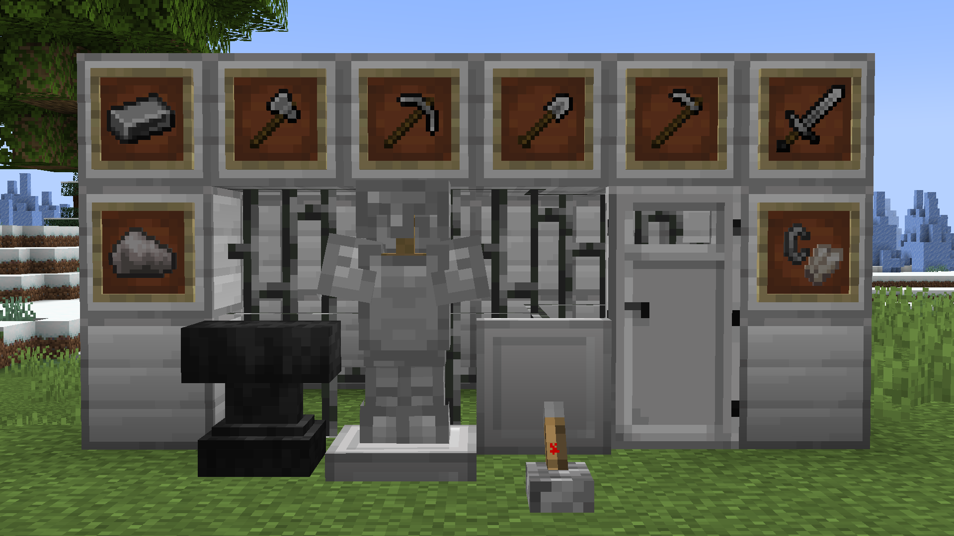 items and blocks